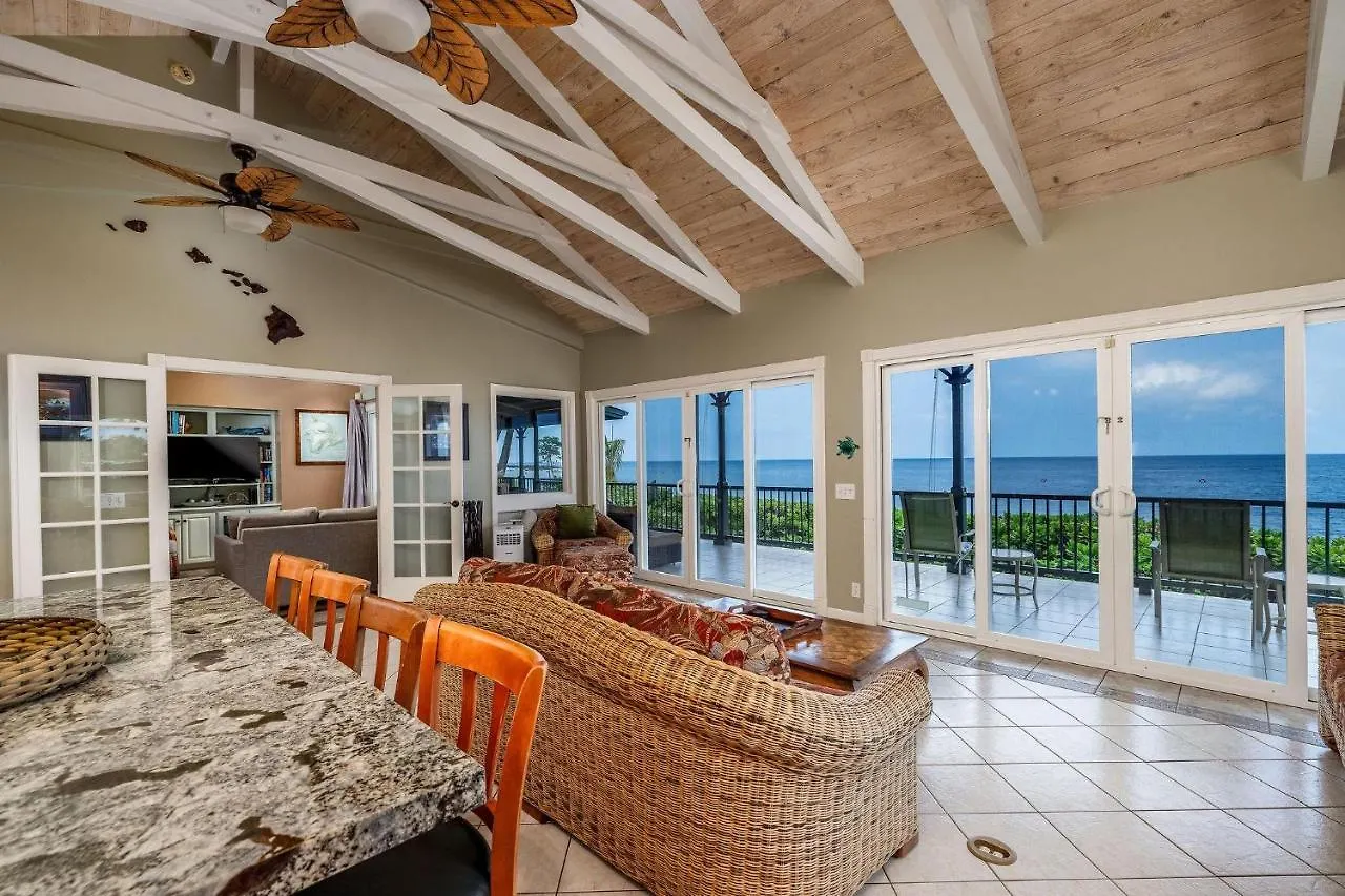קאילואה-קונה Hokuea Hale Oceanfront Private Home With Hot Tub 0*,  ארצות הברית