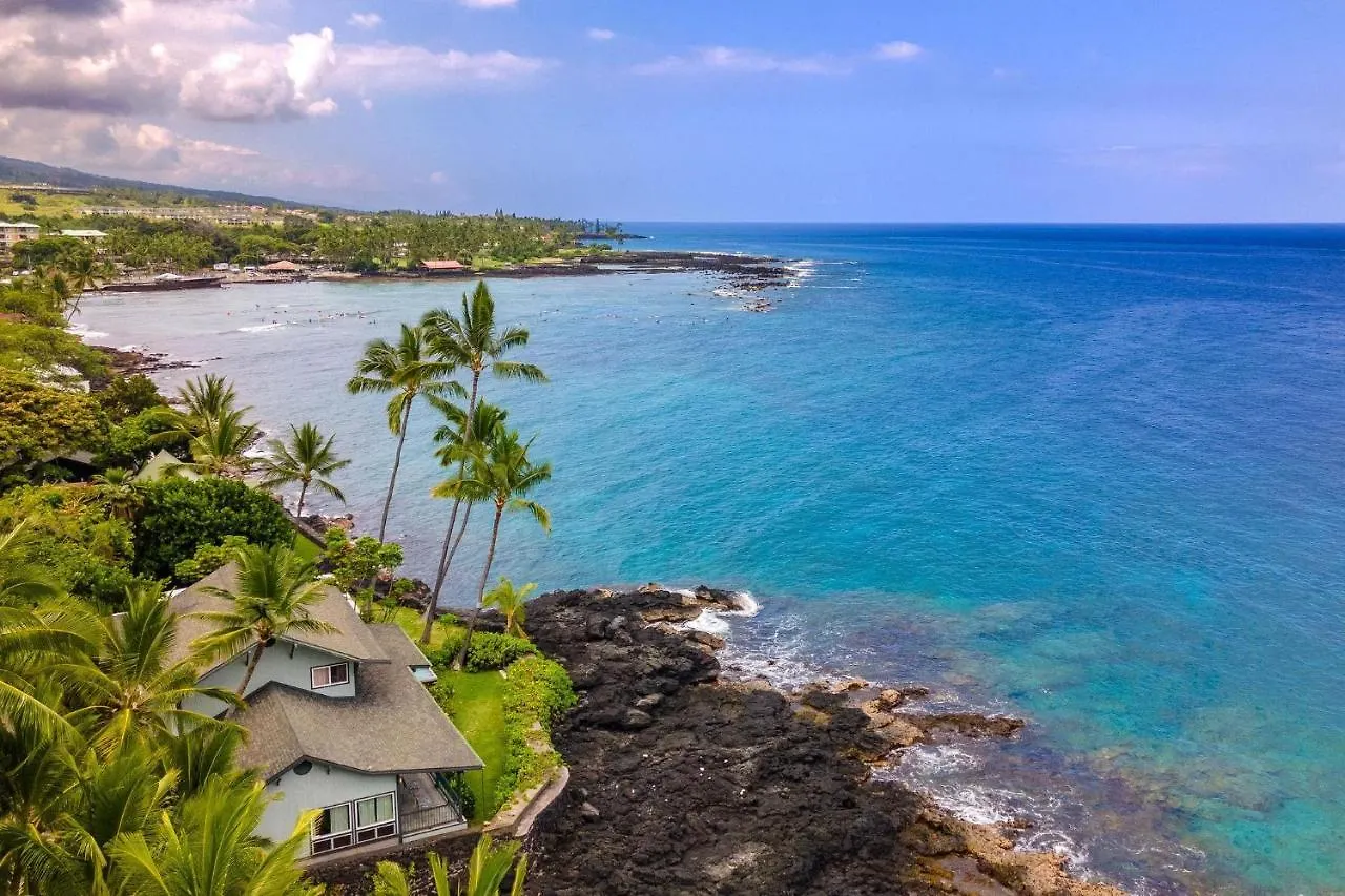 קאילואה-קונה Hokuea Hale Oceanfront Private Home With Hot Tub