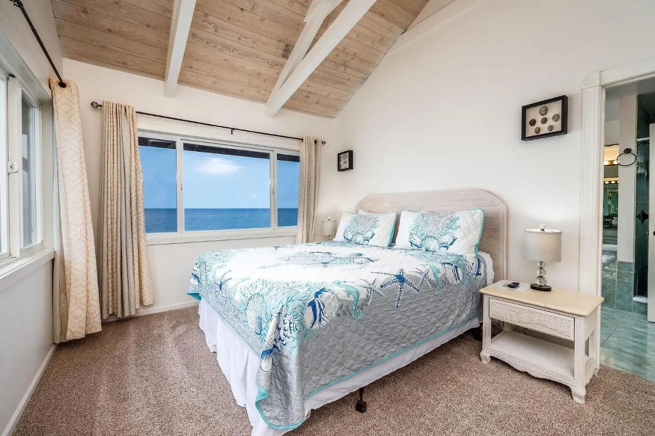 קאילואה-קונה Hokuea Hale Oceanfront Private Home With Hot Tub בית נופש