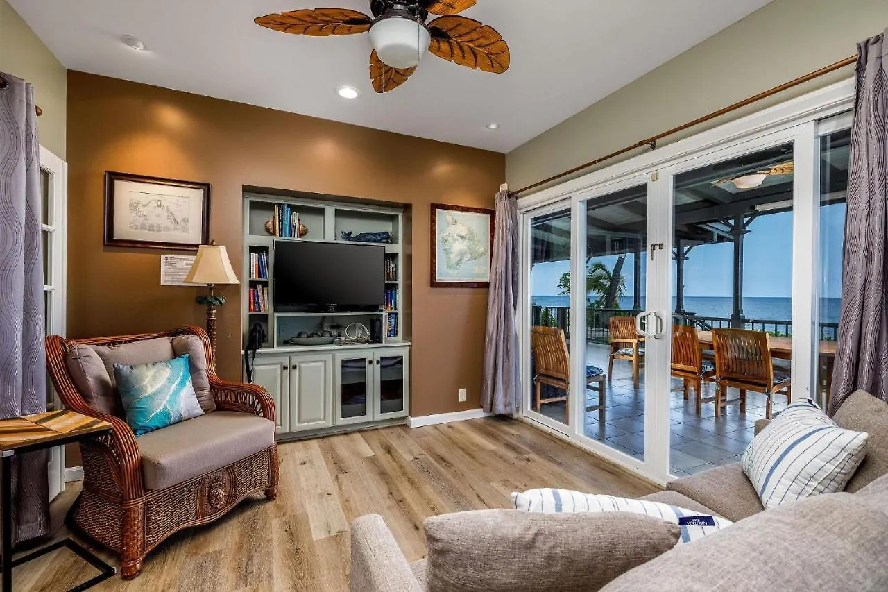 קאילואה-קונה Hokuea Hale Oceanfront Private Home With Hot Tub 0*,  ארצות הברית