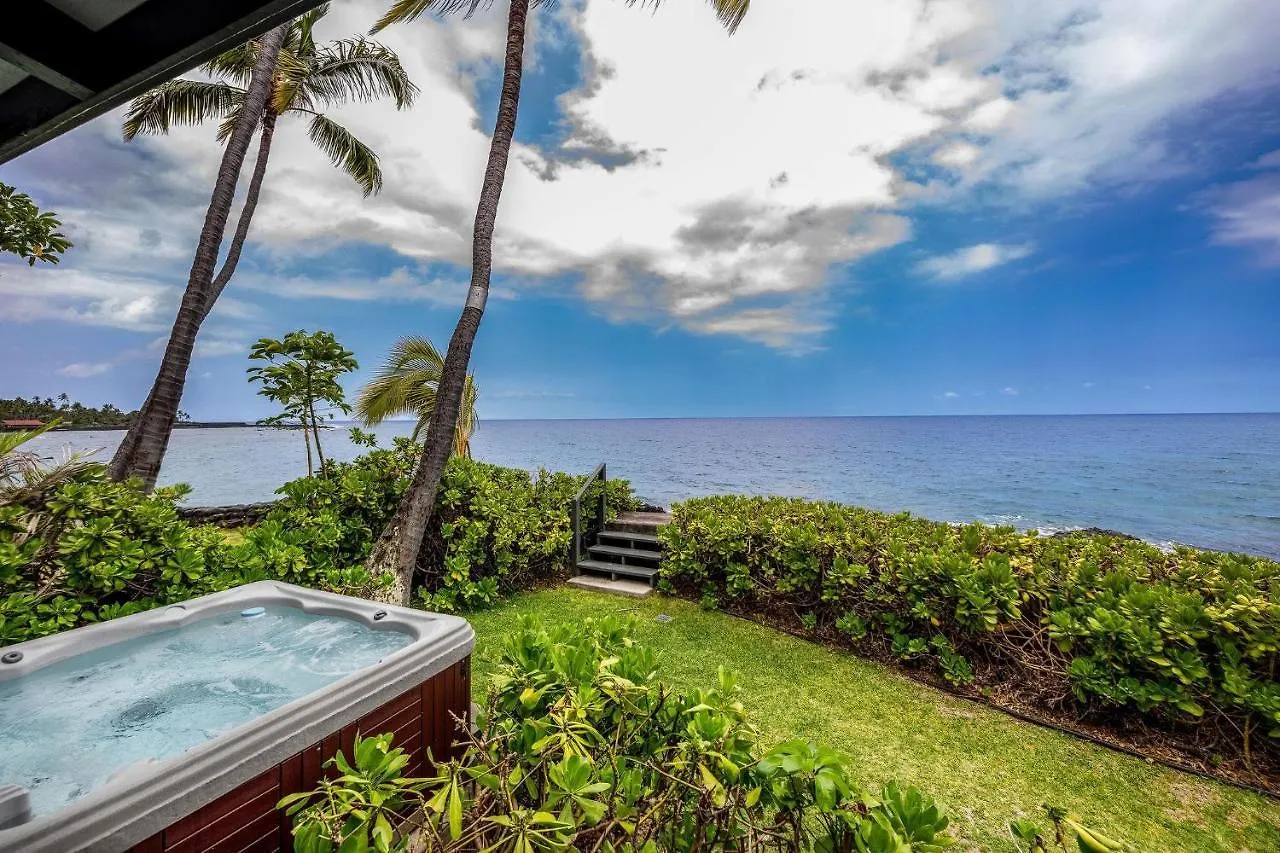 בית נופש קאילואה-קונה Hokuea Hale Oceanfront Private Home With Hot Tub