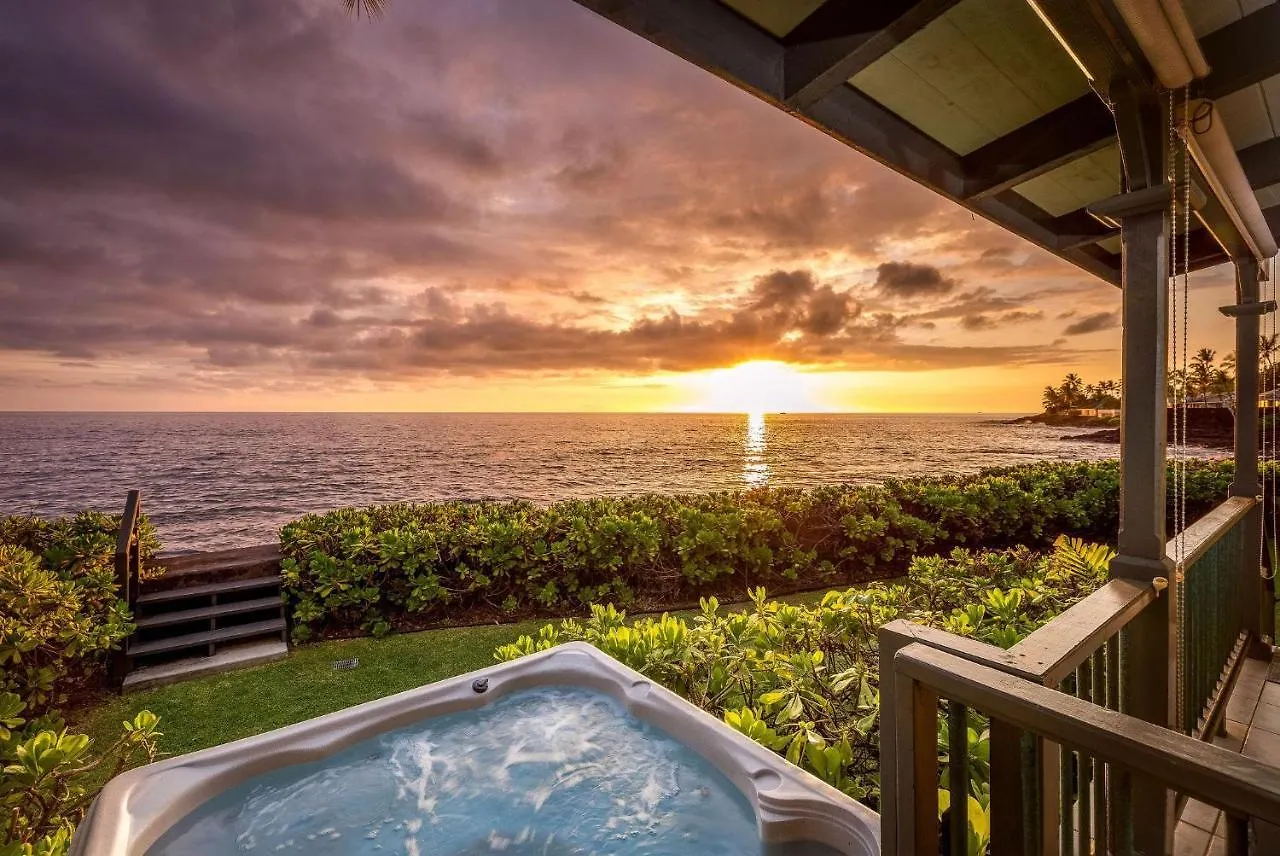 קאילואה-קונה Hokuea Hale Oceanfront Private Home With Hot Tub 0*,