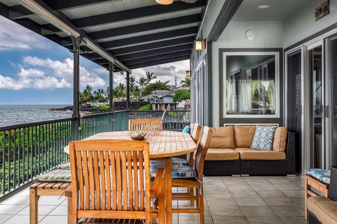 בית נופש קאילואה-קונה Hokuea Hale Oceanfront Private Home With Hot Tub ארצות הברית